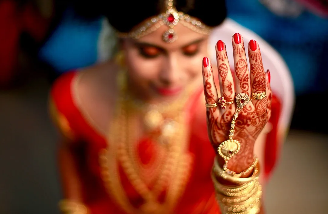 Palakkad bride photographed by Crystal Visual Media