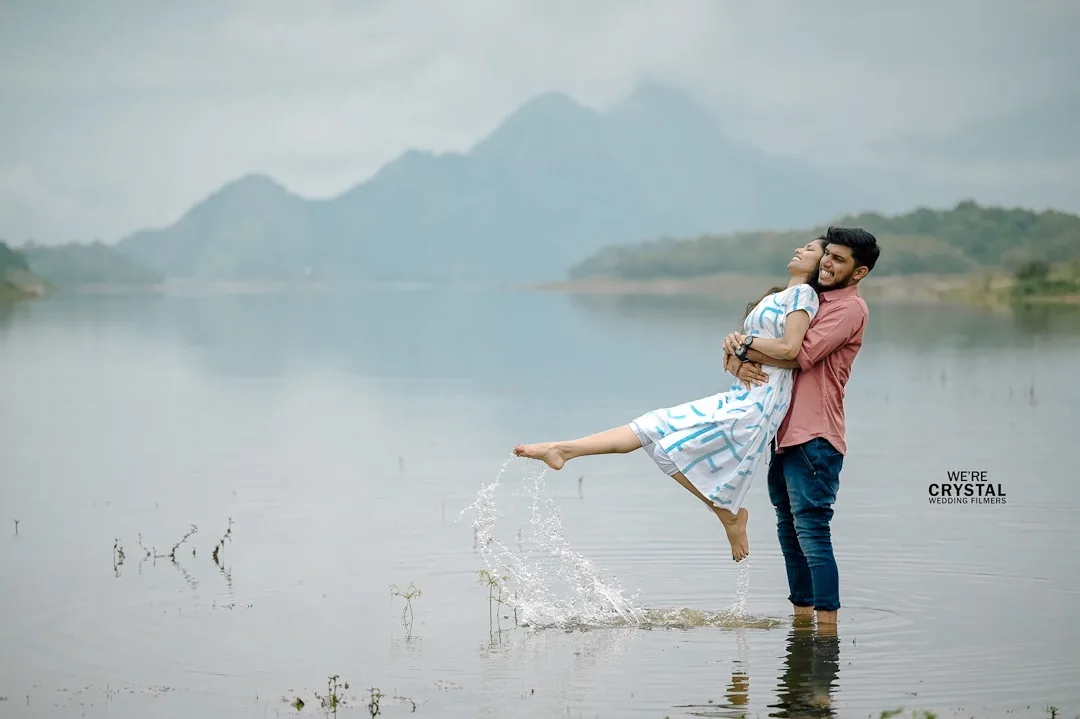 Pre-wedding couple portrait by Crystal Visual Media