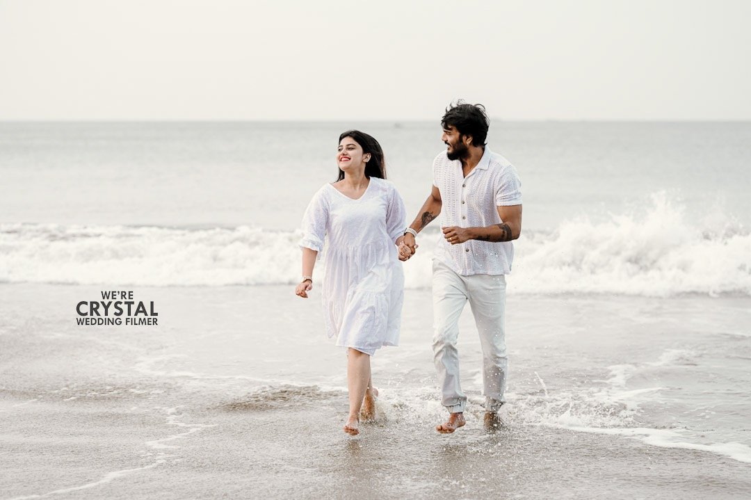 Save the date couple photographed by Crystal Visual Media