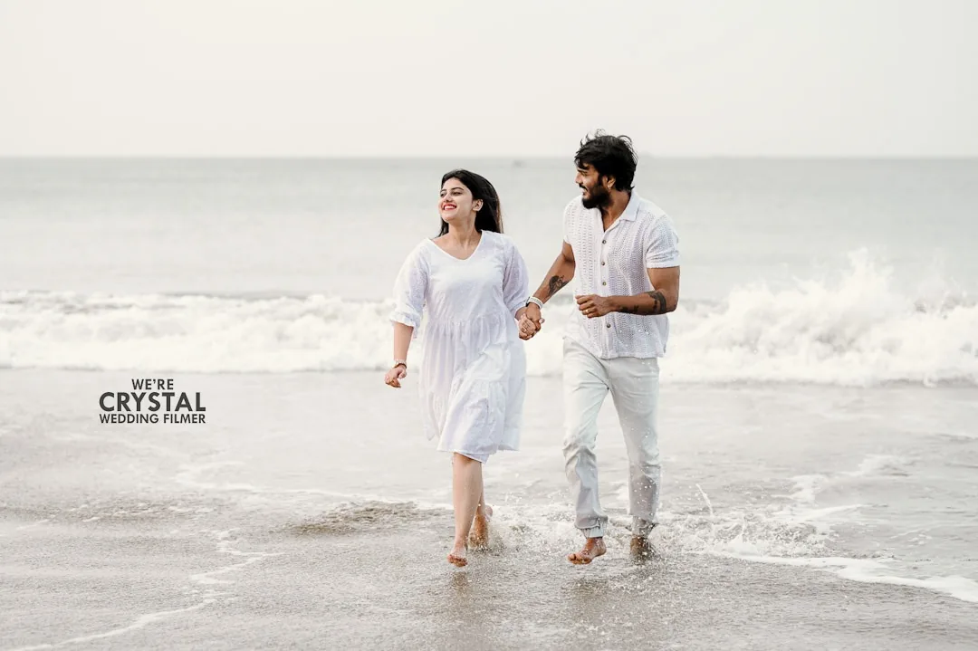 Save-the-date couple photographed by Crystal Visual Media